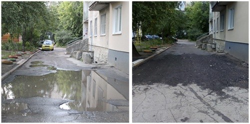 Жители Рязани добились ремонта дороги