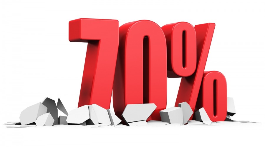  :    70%      