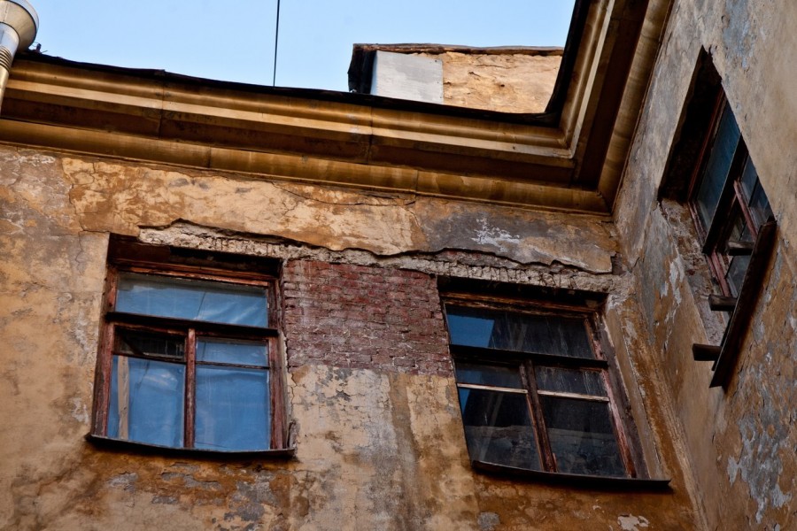 Саранск: ЖЭК отремонтировал разрушенную ливнями пятиэтажку